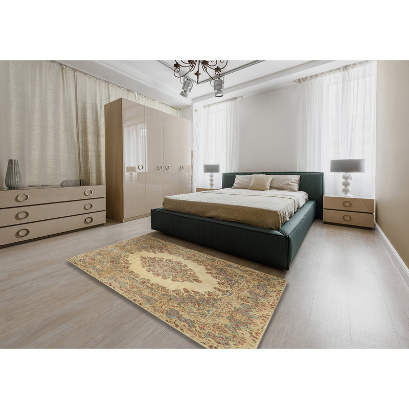 Damask Indoor Rug, Rectangle 5' x 7'