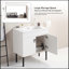 Ensemble de meuble-lavabo simple 29,90 po avec plateau en céramique Schevy-295548319