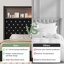 Luxurious Velvet Bed With Storage Shelf And Usb Port, Modern Black Design
