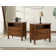Amberlyn 27.2'' H Traditional  2-Drawer Nightstand with Built-In Outlets and Solid Wood Legs and Open Shelve (Set of 2)