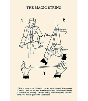 « the magic string » par harry houdini, impression
