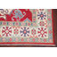 Tapis unique en laine noué à la main style Kazak rouge de 6 pi 6 po x 9 pi 9 po Pepperdine