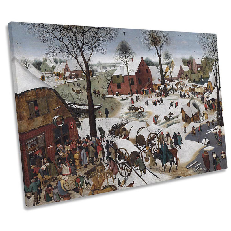 Pieter BruegelThe Census At Bethlehem - Wrapped Canvas Print, 30.5cm H x 45.7cm W x 2cm D