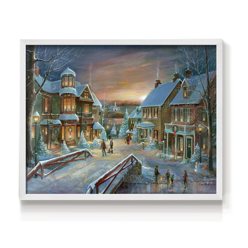 Home for the Holiday - Imprimé encadré - Restickable, H 11 po x l 14 po, Blanc