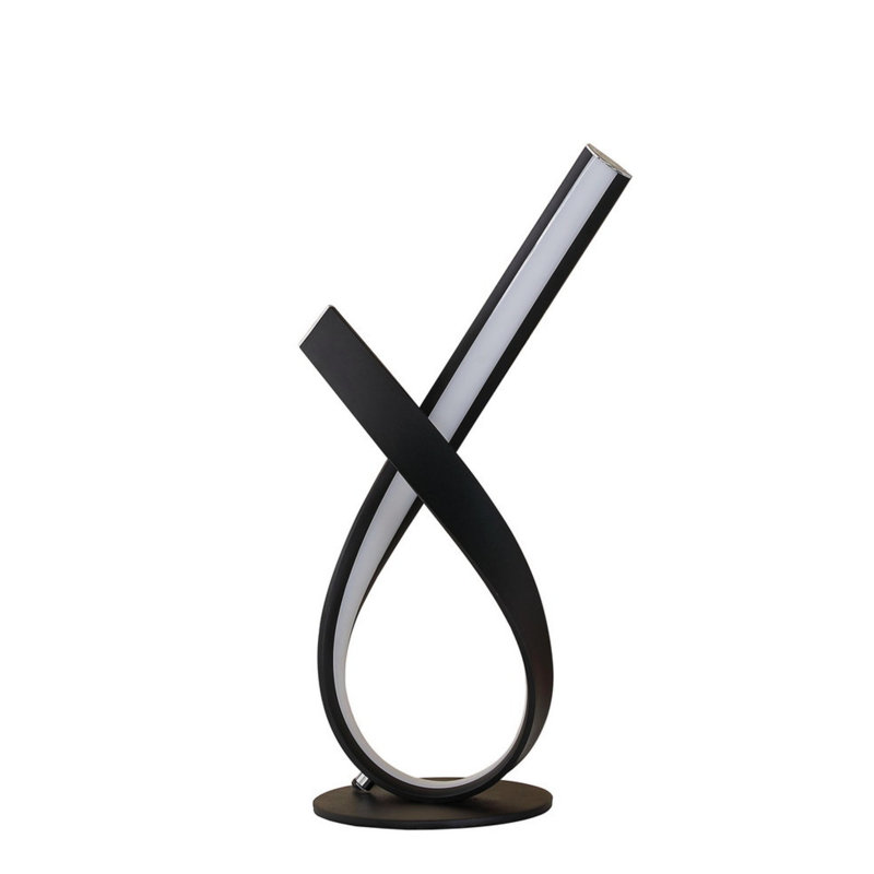 Lampe de table 17 po, Noir