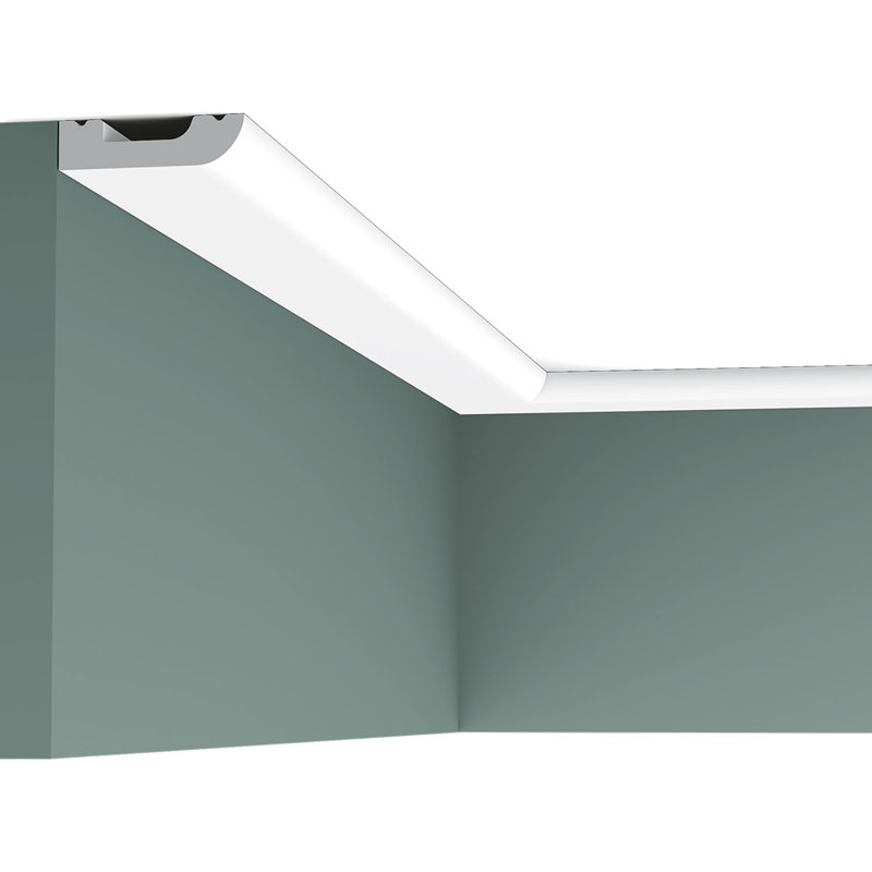 Primed White Polystyrene Baseboard Moulding 78" Length