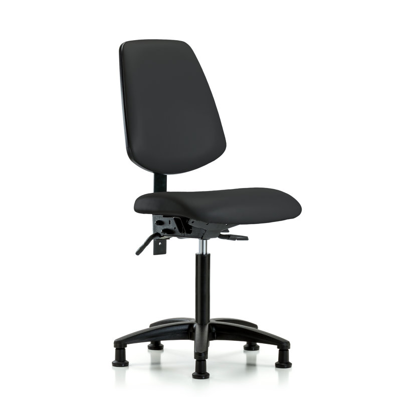 Chaise de travail, Noir, Patins, Non inclus