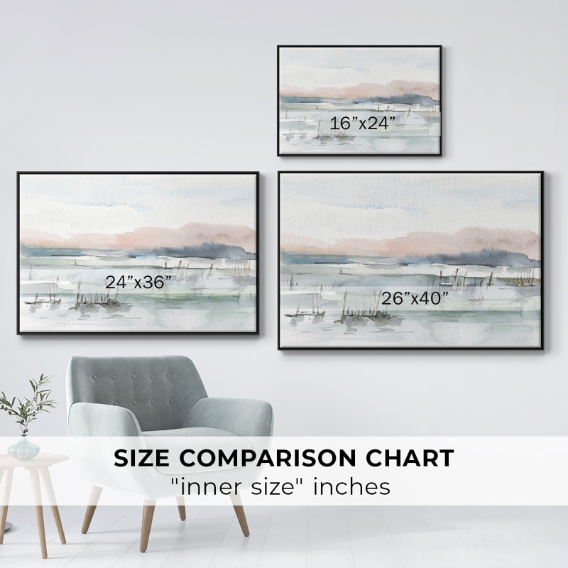 " Marsh Cattails I ", Black, 25" H x 37" W x 2" D