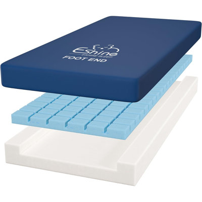 Matelas en mousse imperméable 6 "résistant à l'eau 6", soutien optimal du corps et soulagement de la pression