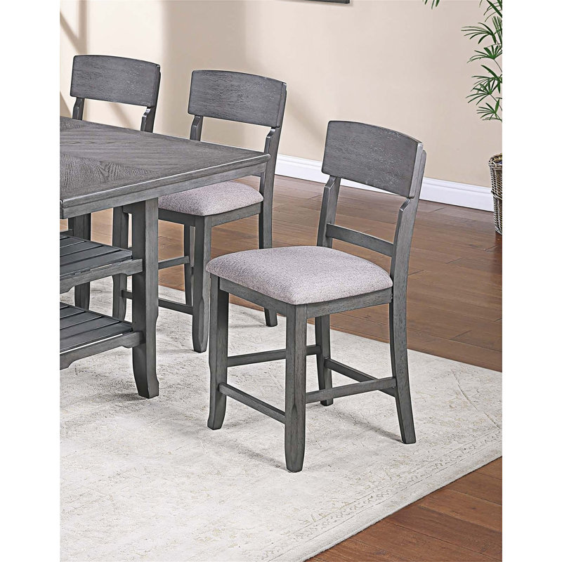 Ensemble de 2 chaises de salle à manger, Gris