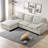 Modern L-shaped Sectional Sofa With Two Pillows-2110992271