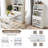 Multifunctional Storage Cabinet Buffet Hutch with Foldable Dining Table for Small Spaces