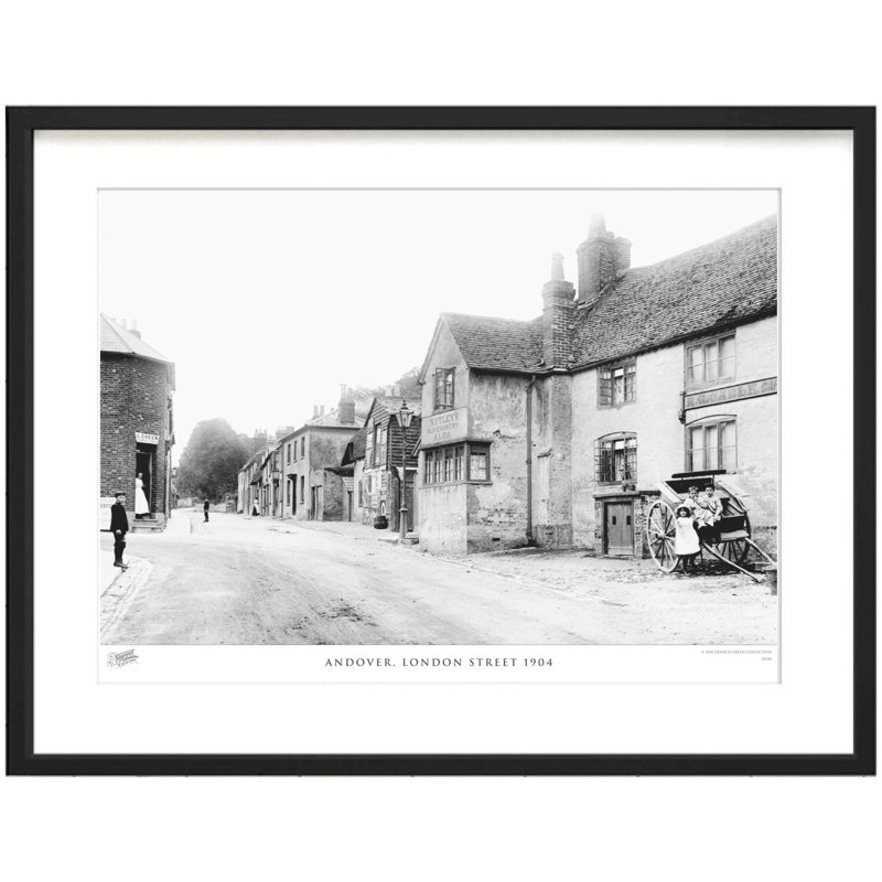Andover, London Street 1904 by Francis Frith - Single Picture Frame Print, 28cm H x 36cm W x 2.3cm D