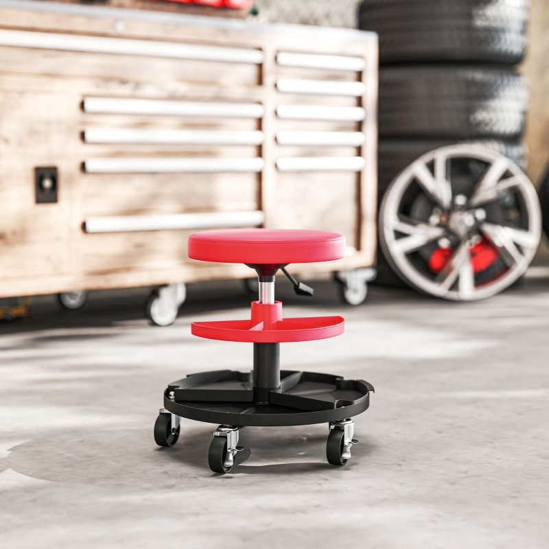 Adjustable Height Industrial Stool