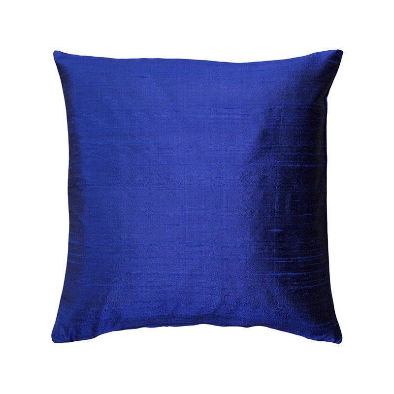 Housse et coussin à recouvrir carré Sankara, Bleu encre, H 20 po x l 20 po x P 6 po