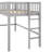 Gray Twin Size Low Loft Bed With Vertical And Movable Slide In - Bedroom Wonder-1764825651-1764825650