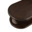 Table basse ovale en bois de 44 po avec base en forme de X