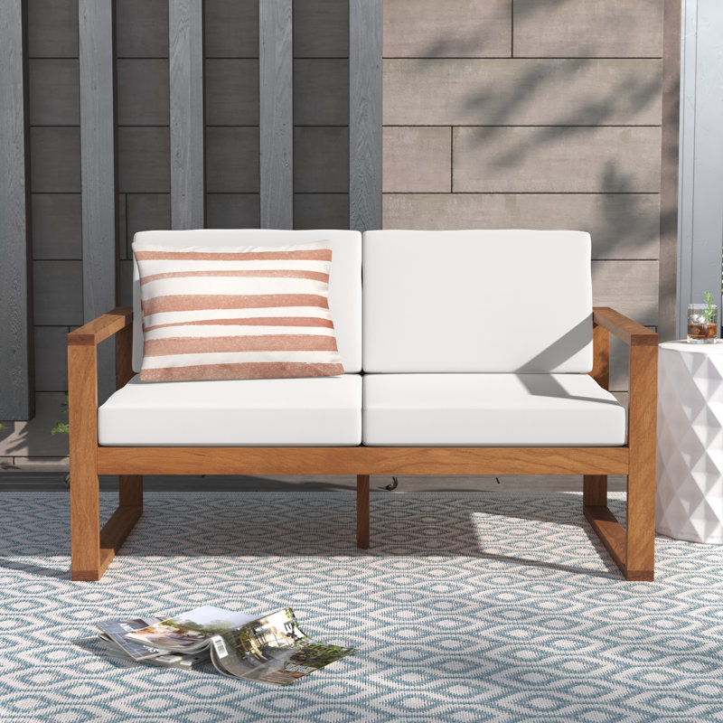 Aneesha Solid Wood Acacia Outdoor Bench