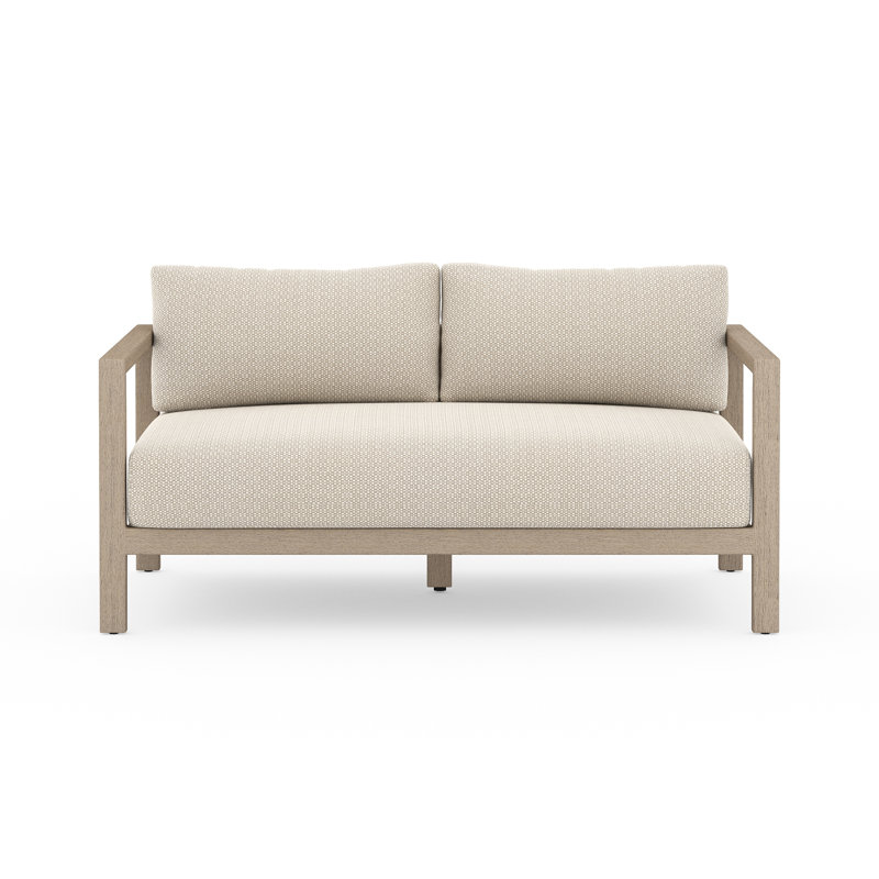 Sonoma Outdoor 2 - Seat Loveseat, Washed Brown, Faye Sand