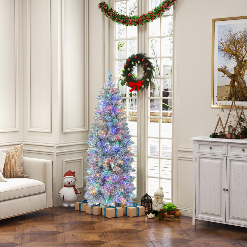 Lighted Artificial Christmas Tree, 5'