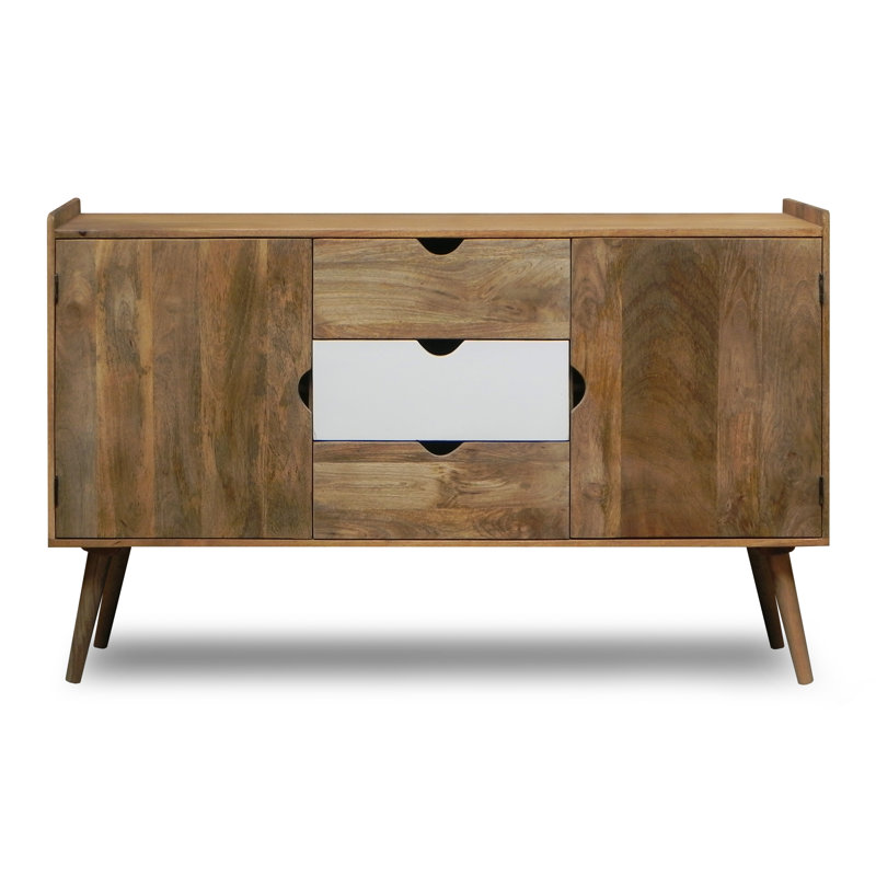 Rousseau 150cm Sideboard, Brown/White