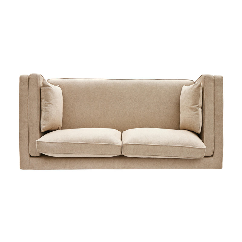 Lawrence Sofa, Nova Taupe 100% Polyester, 34" H x 87" W x 40.5" D