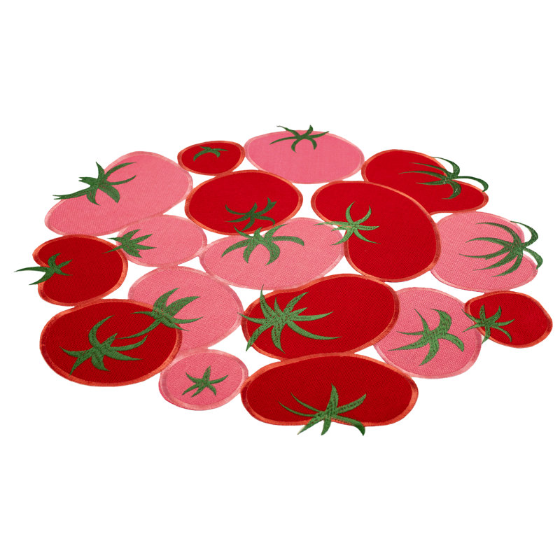 Napperon de travail tomate (24 po), Rond 24 po