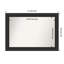 Miroir mural de salle de bain noir non biseauté 23,5 po x 29,5 po Shipwreck-854244470