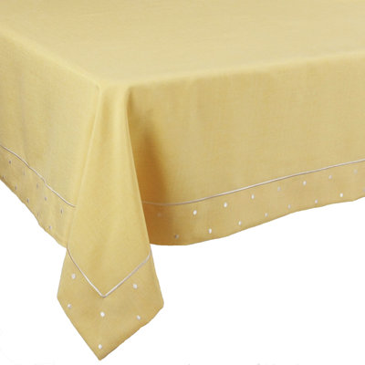 Breen Embroidered Easy Care Tablecloth