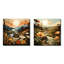 «Bold Botanical Mountain Landscape», 2 pièces-376536017-376536013