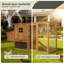 Extra-large wooden chicken coop, outdoor unit that can be easily assembled and stable, indoor with cleaning tray and waterproof roof