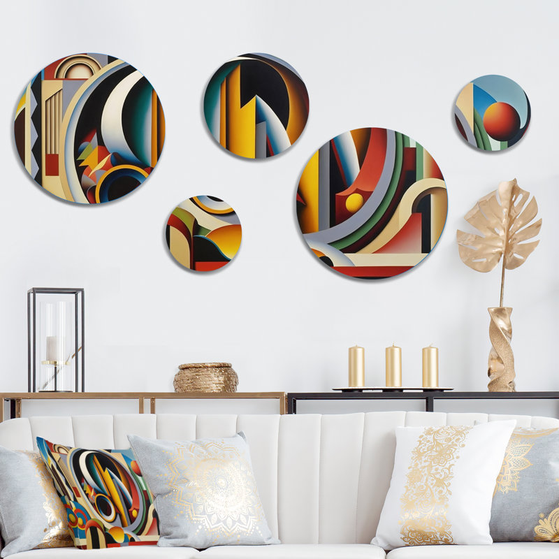 Abstract Wall Decor on Metal