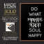 «Soul Happy», reproduction encadrée - bois massif-35170672-35170685