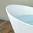 59" L x 29-1/8" W Luxury Contemporary Solid Surface Stone Resin Freestanding Bathtub in Matte White