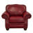 Somto 50" Genuine Leather Rolled Arm Club Chair-20120161