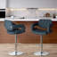 Tabouret de bar rotatif à hauteur ajustable Quira-1810062799