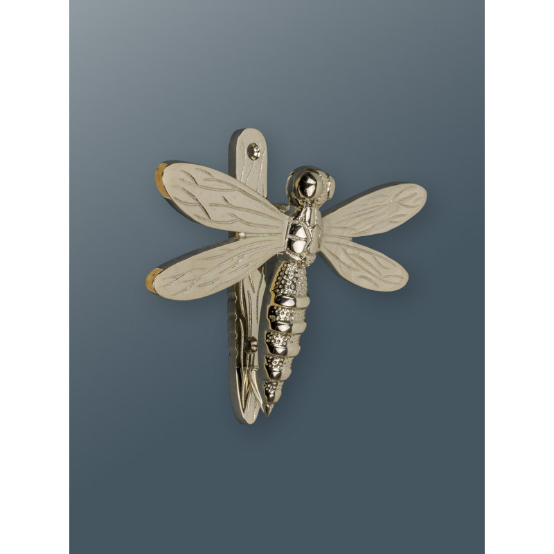 Nicole Dragonfly Door Knocker, Nickel