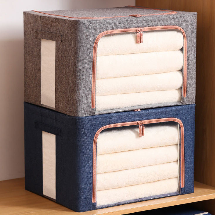 Large Capacity Clothes Storage Bag Organizer With Thick Fabric For Comforters