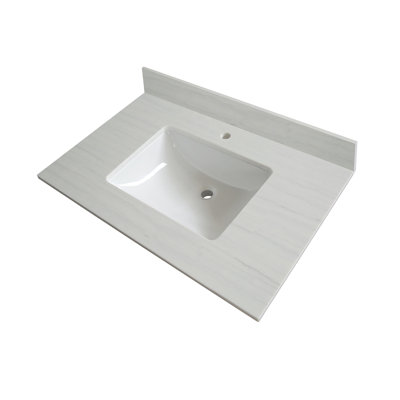 Plateau de meuble-lavabo simple 31 po