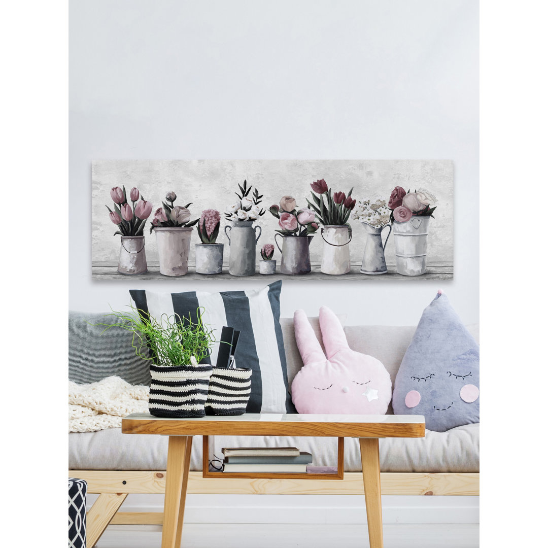 " Fresh Cut Flowers " Painting Print Rosalind Wheeler 