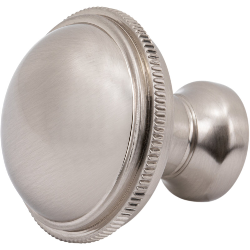 Purity 1 1/4" Diameter Round Knob, Brushed Satin Nickel