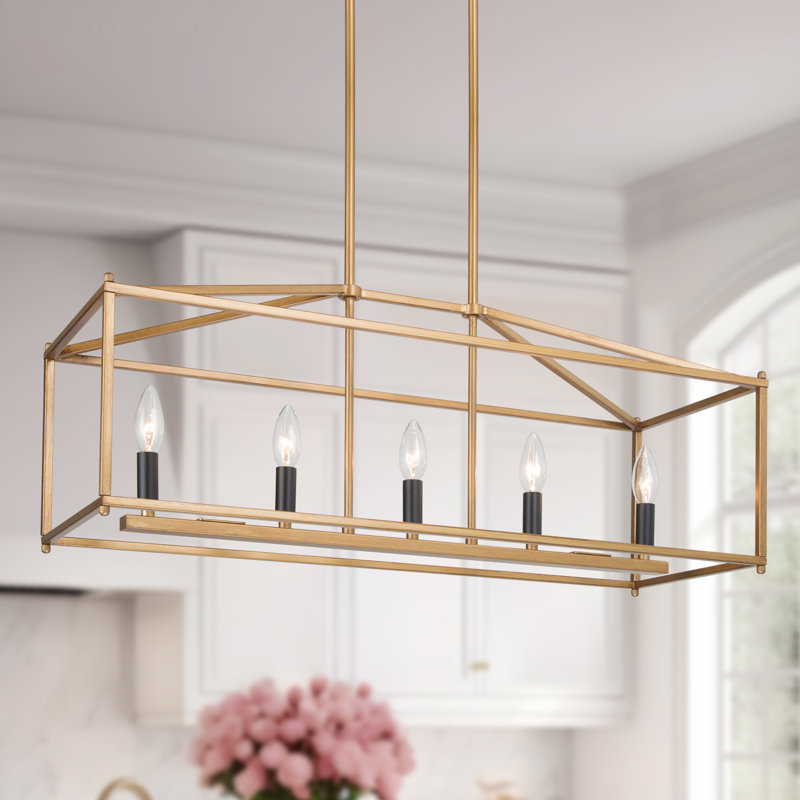 Otho 5-Light Candle Style Rectangle Chandelier