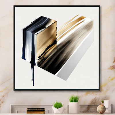 «Black and Gold Cubic Expression II», impression sur toile