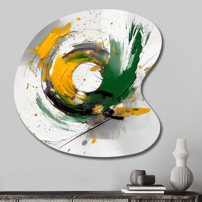 Clariano - reproduction abstraite de forme unique en métal, art mural asymétrique moderne en métal