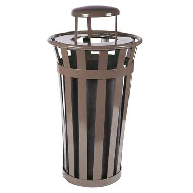 Witt Black Plastic Rigid Liner For 36 gal Trash Receptacles - 17L