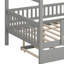 Lit maison avec lit gigogne-406374380