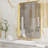 Eitzen Rectangle Wall Mirror High-Strength Tempered Glass and  Stainless Steels Framed Wall Mirror Accent Mirror-231624586-231624587