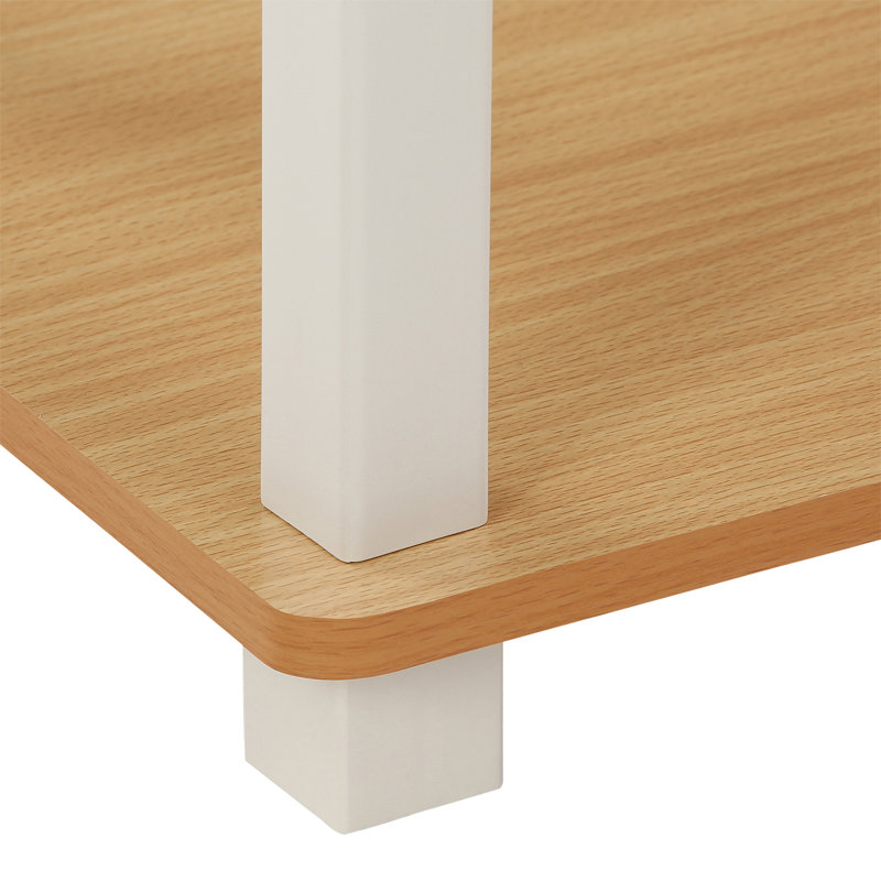 Maxine 59.9cm W Manufactured Wood Shelving Unit, Beech/White