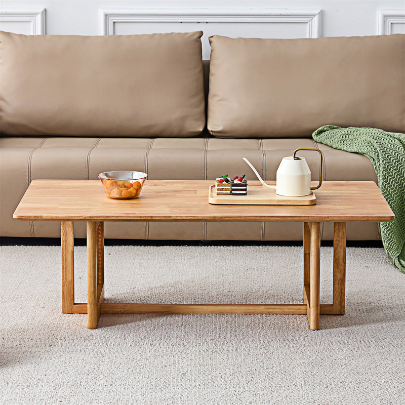 Table basse en bois, Naturel, Naturel
