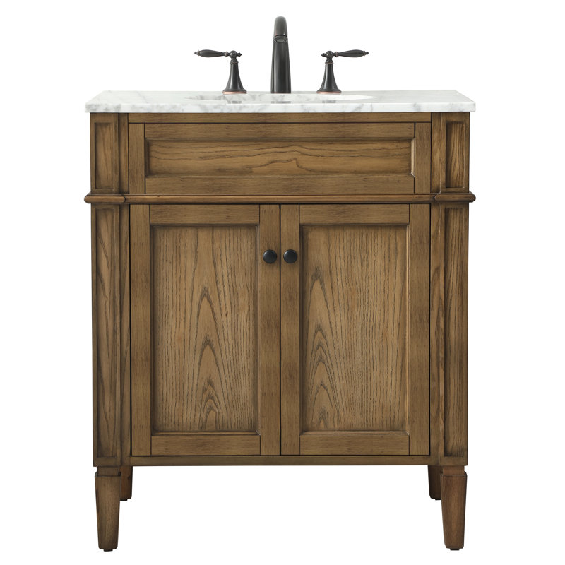 Ensemble de meuble-lavabo simple 30 po Rivers, Bois flottant